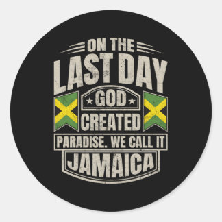 Sticker Rond Jamaïque