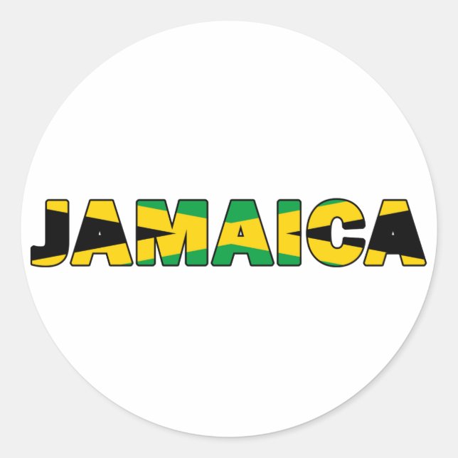 Sticker Rond Jamaïque 007 (Devant)