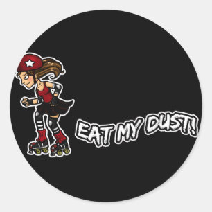 Sticker Rond Jambon Red Rollerderby