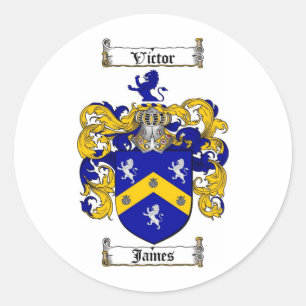 STICKER ROND JAMES FAMILLE CREST - JAMES COAT D'ARMES