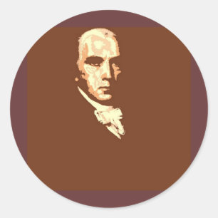 Sticker Rond James Madison