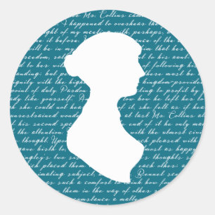 Sticker Rond Jane Austen Pride Préjugés Netherfield