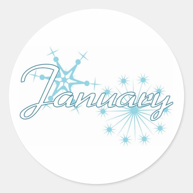 Sticker Rond janvier (Devant)