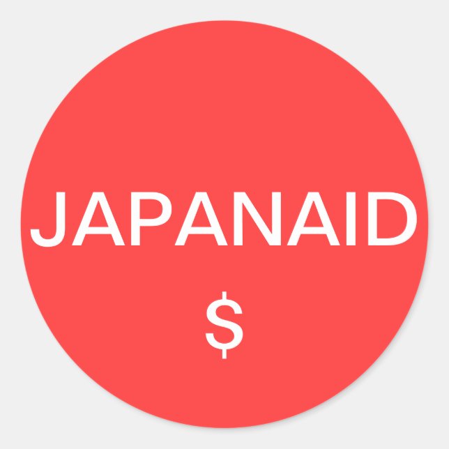 STICKER ROND JAPANAID (Devant)