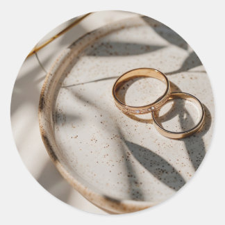 Sticker Rond Japandi wedding