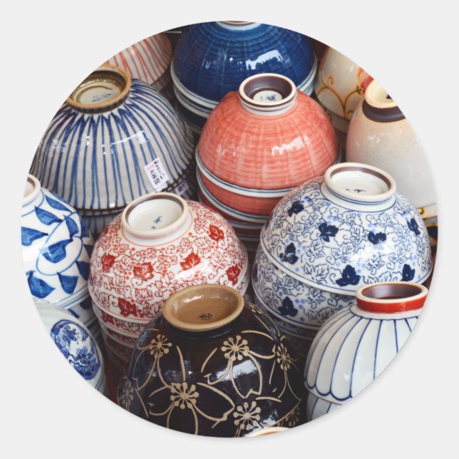 Sticker Rond Japanese Bowls: Tokyo (Devant)