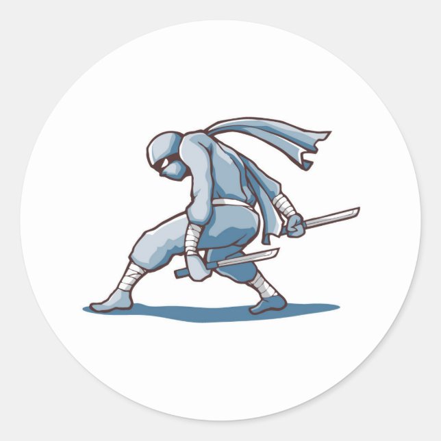 Sticker Rond Japanese Ninja (Devant)
