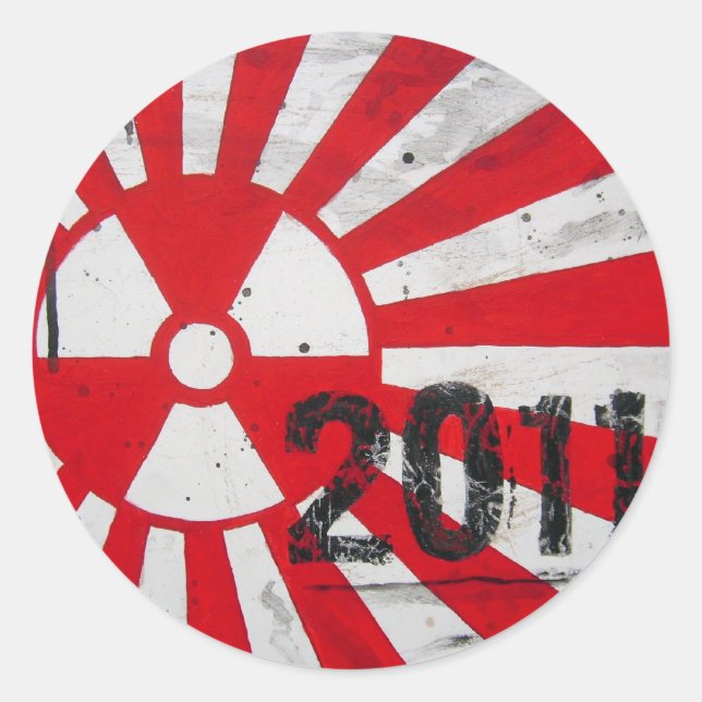 Sticker Rond Japon 2011mémoire (Devant)