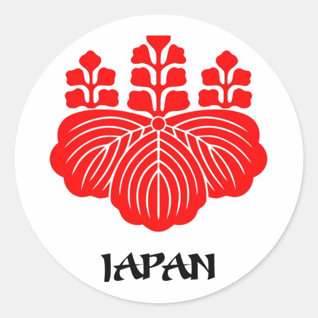 Sticker Rond JAPON - emblème/drapeau/armoiries/symbole (Devant)