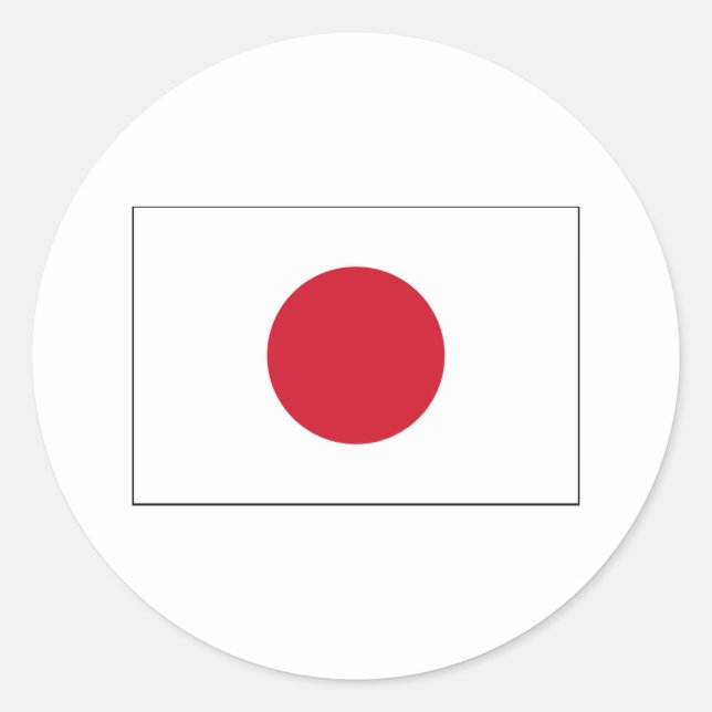 Sticker Rond Japon FLAG International (Devant)