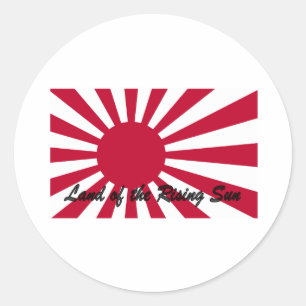 Sticker Rond Japon - Terre du soleil levant