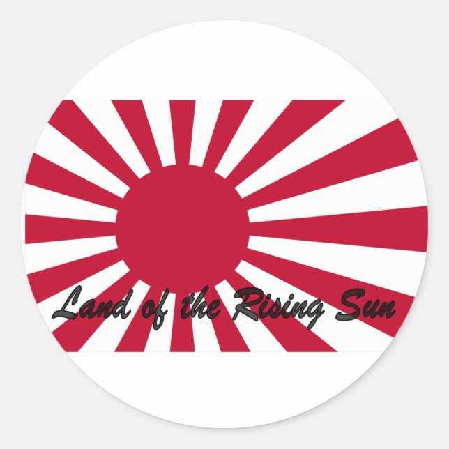 Sticker Rond Japon - Terre du soleil levant (Devant)