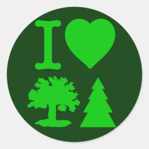 Sticker Rond J'arbres d'amour