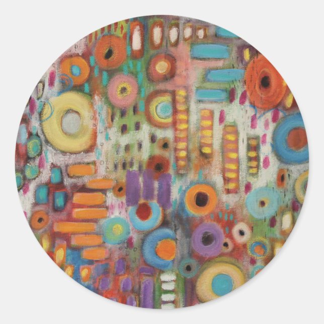 Sticker Rond Jardin Abstrait (Devant)