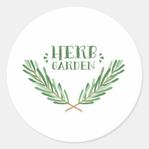 Sticker Rond Jardin aux herbes