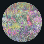 Sticker Rond Jardin de l'artiste à Giverny par Claude Monet<br><div class="desc">Jardin de l'artiste à Giverny par Claude Monet</div>