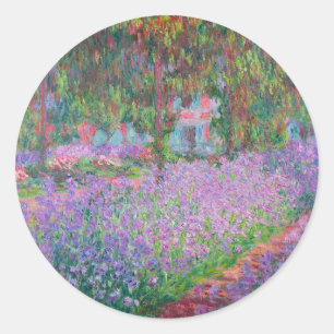 Sticker Rond Jardin de l'artiste à Giverny par Claude Monet