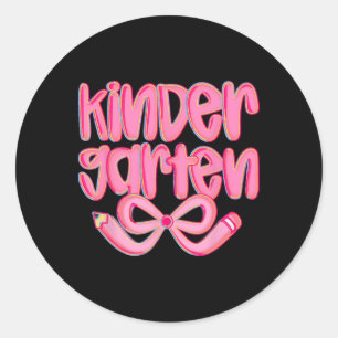 Sticker Rond Jardin d'enfants Préparatoire Retour à l'école Coq