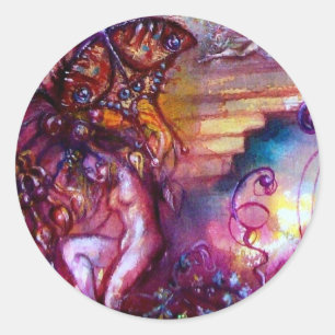 STICKER ROND JARDIN DES OMBRES PERDUES / ESCALIERS MYSTIQUES