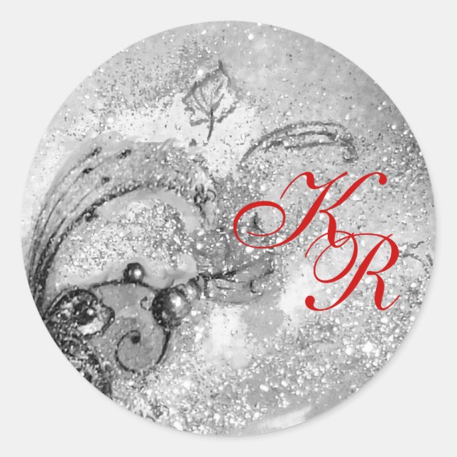STICKER ROND JARDIN DES OMBRES PERDUES - MONOGRAM (Devant)