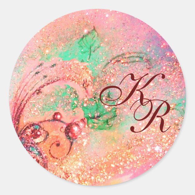 STICKER ROND JARDIN DES OMBRES PERDUES - MONOGRAM (Devant)