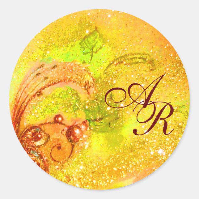 STICKER ROND JARDIN DES OMBRES PERDUES - MONOGRAM (Devant)