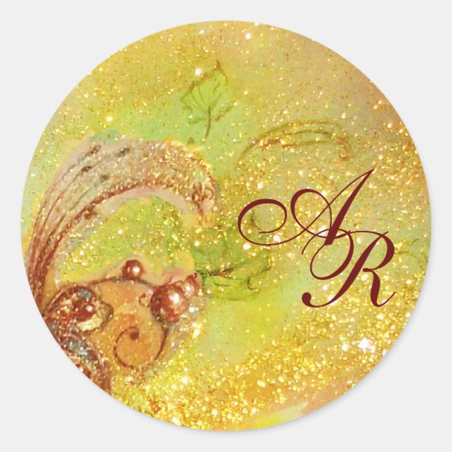 STICKER ROND JARDIN DES OMBRES PERDUES - MONOGRAM (Devant)