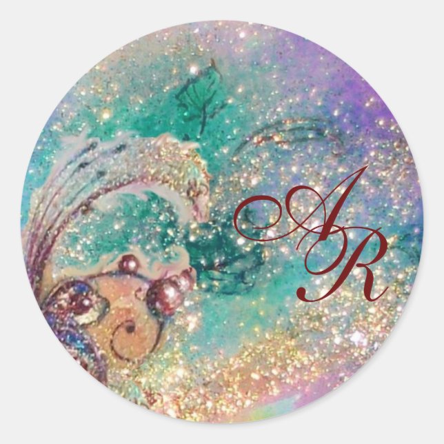 STICKER ROND JARDIN DES OMBRES PERDUES - MONOGRAM (Devant)