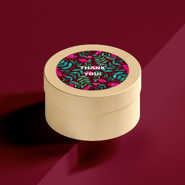 Sticker Rond Jardin magique merci (Créateur téléchargé)