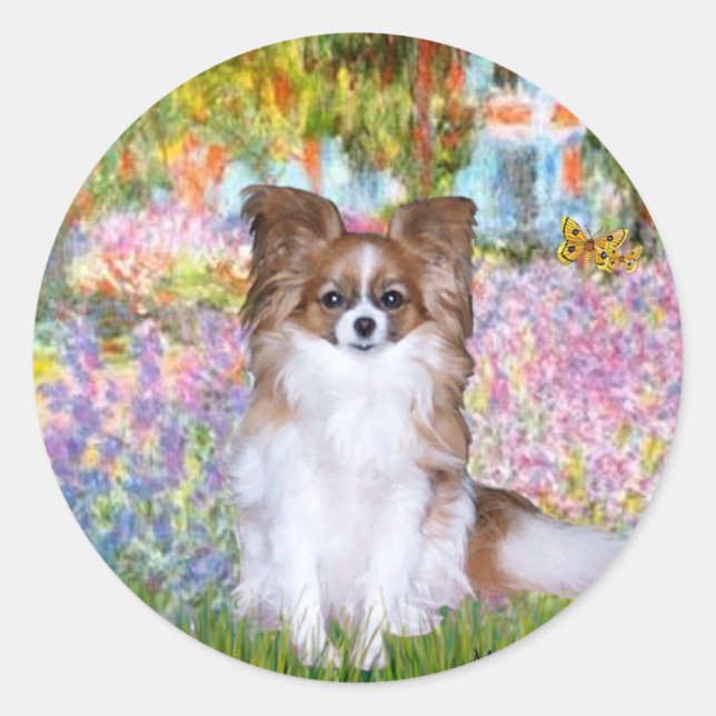 Sticker Rond Jardin - Papillon 6 (Devant)