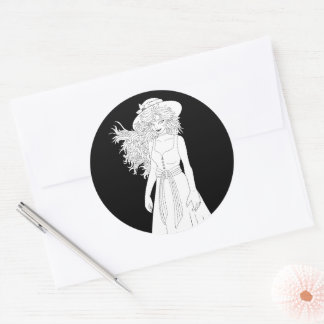 Sticker Rond Jardinier
