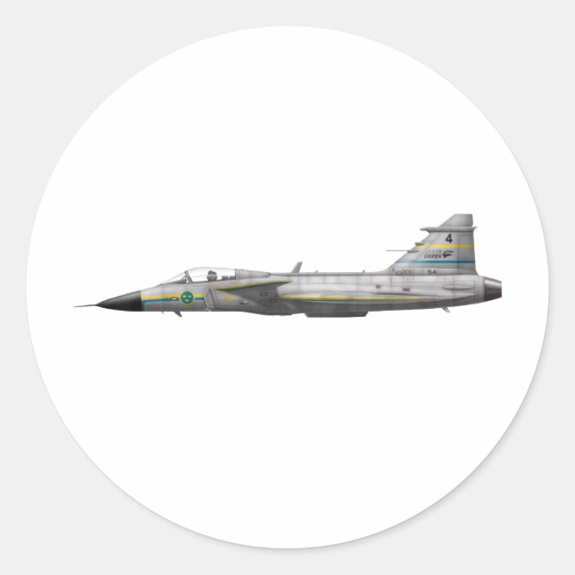Sticker Rond Jas 39 Gripen (Devant)