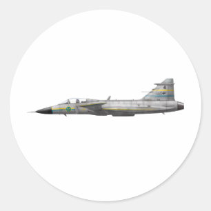 Sticker Rond Jas 39 Gripen