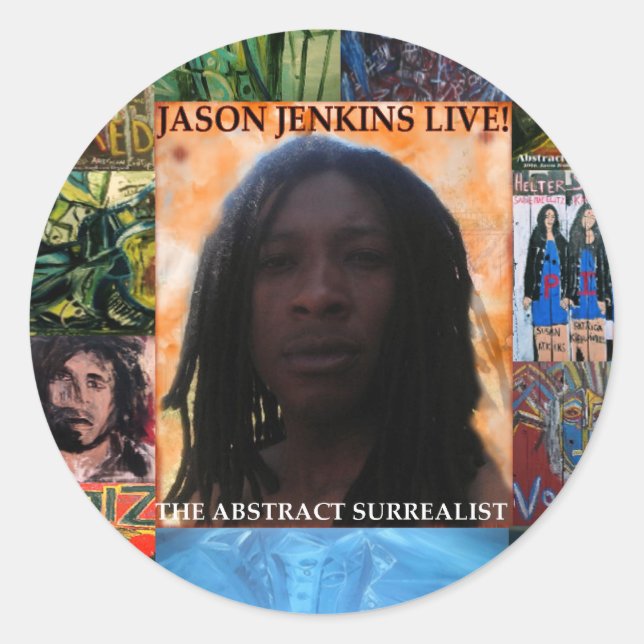 STICKER ROND JASON JENKINS EN DIRECT ! (Devant)