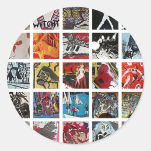 STICKER ROND JASON JENKINS EN DIRECT ! ACRYLIQUE SUR TOUT