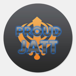 Sticker Rond Jatt fier, fierté de Jatt