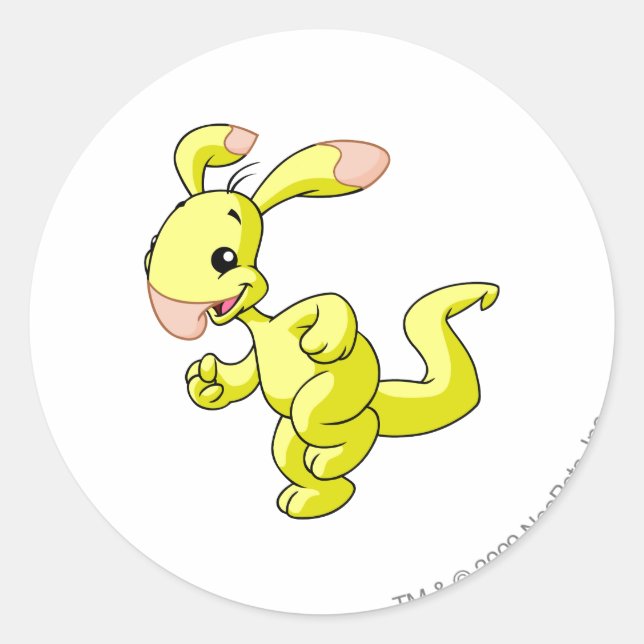 Sticker Rond Jaune Blumaroo (Devant)