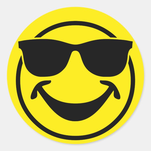 Sticker Rond Jaune cool + votre dos. & idées (Devant)