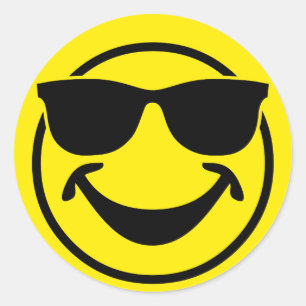 Sticker Rond Jaune cool + votre dos. & idées