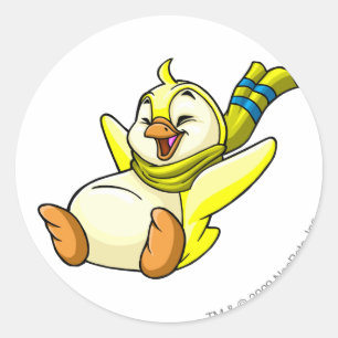 Sticker Rond Jaune de Bruce