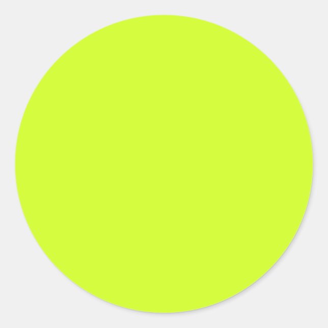 Sticker Rond Jaune de chaux (couleur solide) (Devant)