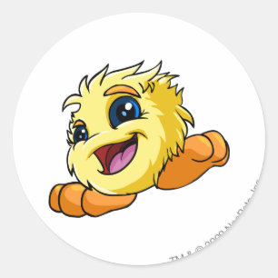 Sticker Rond Jaune de JubJub