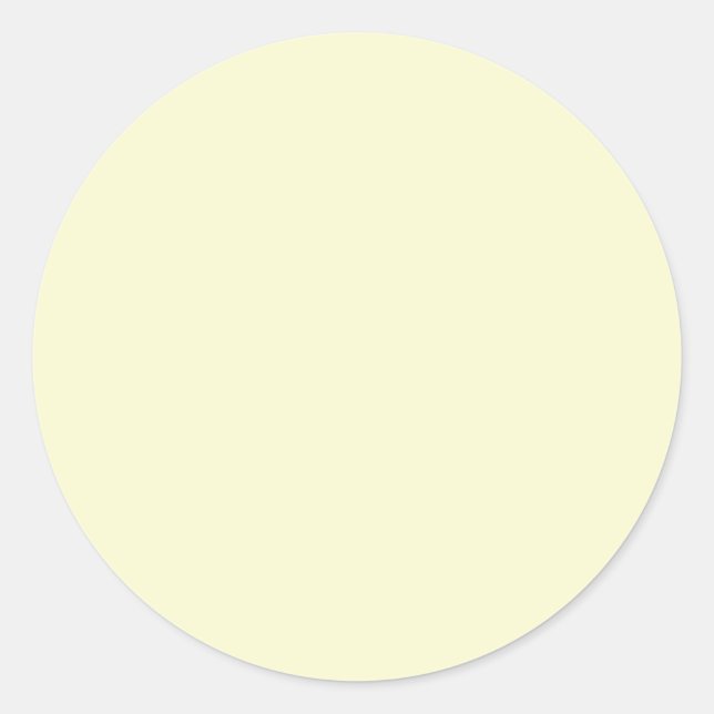Sticker Rond Jaune Light Goldenrod (Devant)