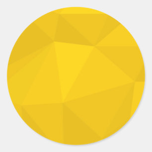 Sticker Rond Jaune, moderne, cool, tendance, art géométrique
