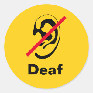Sticker Rond jaune sourd