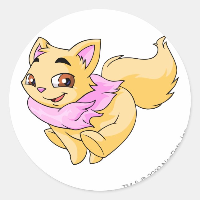 Sticker Rond Jaune Wocky (Devant)