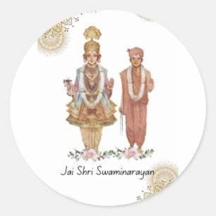 Sticker Rond Jay Shri Swaminarayan
