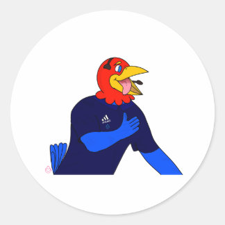Sticker Rond Jayhawk Lets GOO
