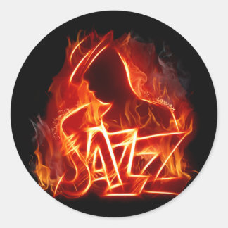 Sticker Rond jazz
