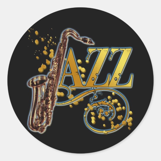 STICKER ROND JAZZ (Devant)